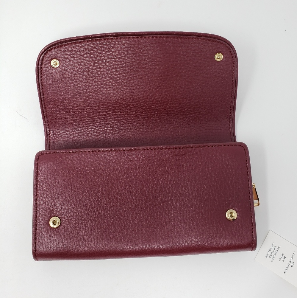 Brand New q/tag Tory Burch Bifold Leather Wallet - Picture 3 of 6